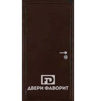 Офисная дверь с двумя петлями и одним замком