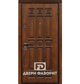 Дверь уличная покрыта филёнчатым МДФ